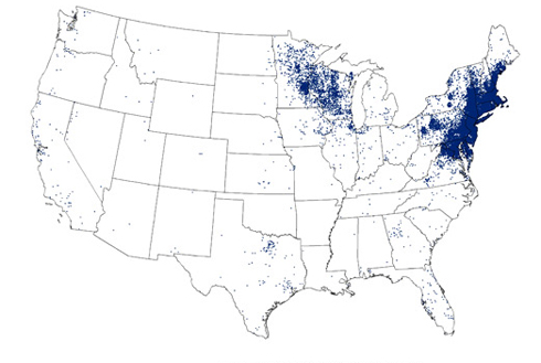 2008 Lyme Disease Case Map